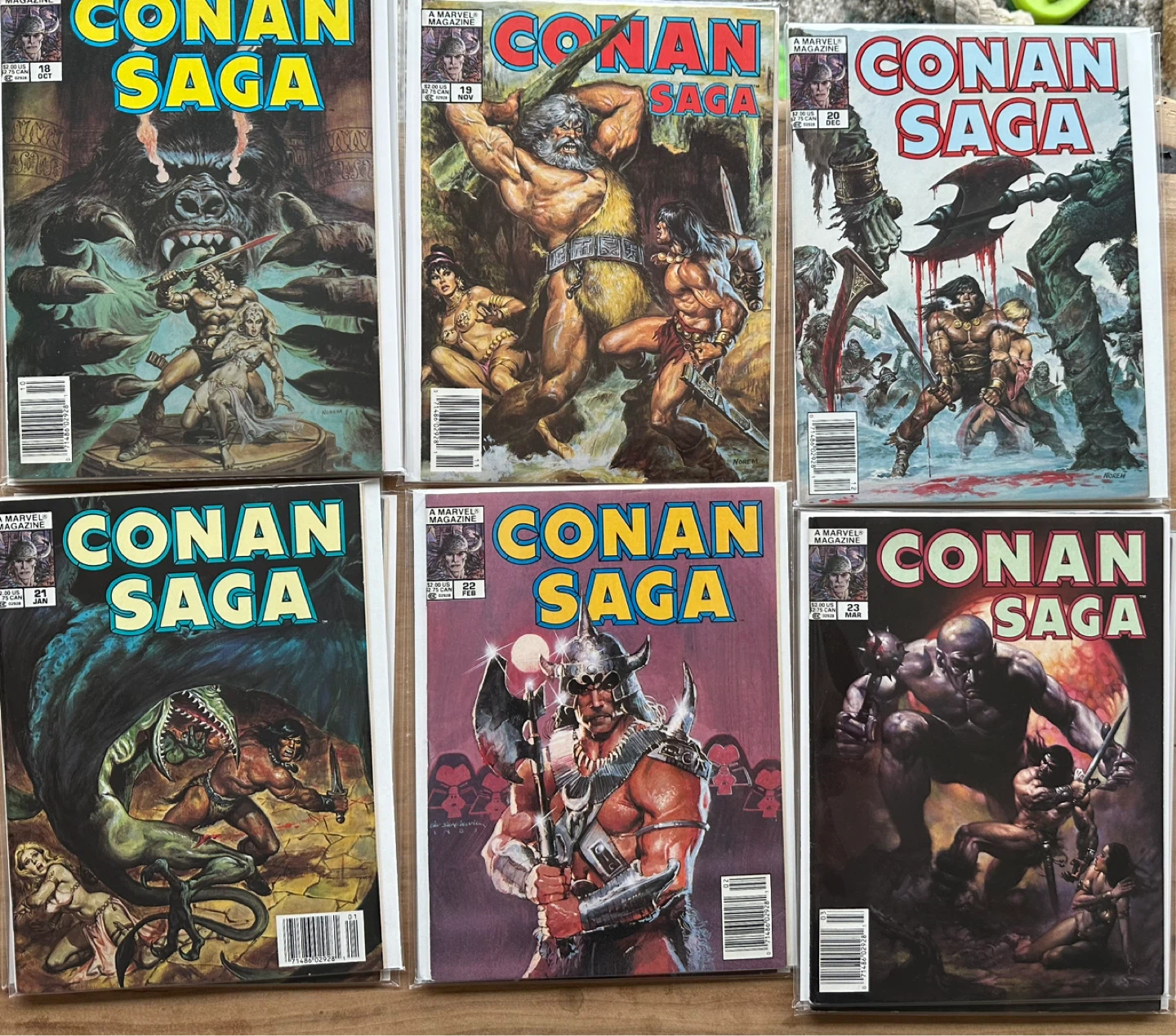 Vintage Conan Saga Comic Magazines For Sale - photo 3
