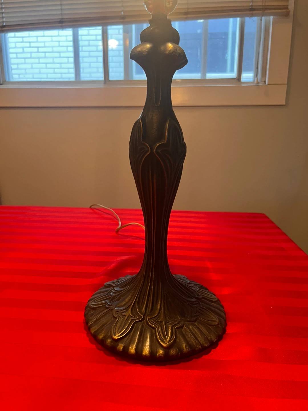 Vintage Tiffany Style Table Lamp - photo 3