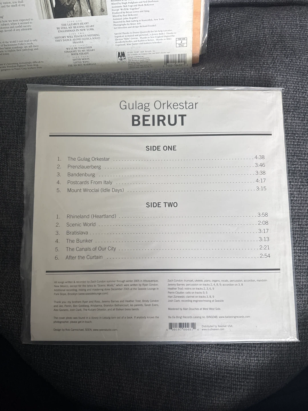 Beirut Gulag Orkestar Vinyl Record - photo 2