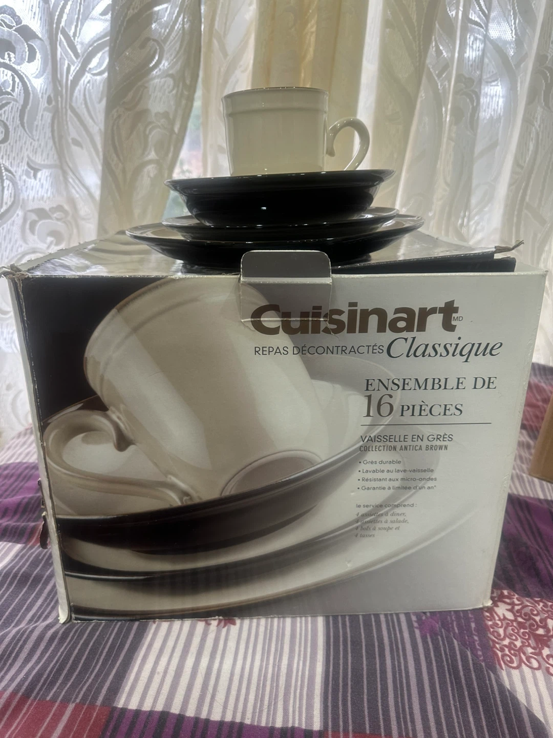 Cuisinart Classic 16 Piece Stoneware Dinnerware Set