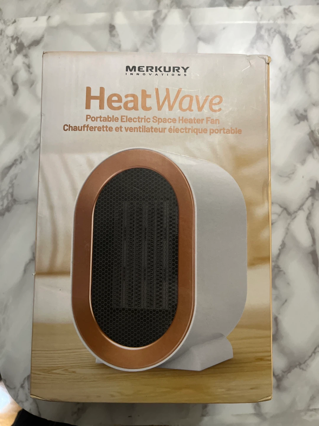 Merkury Innovations HeatWave Portable Electric Space Heater Fan