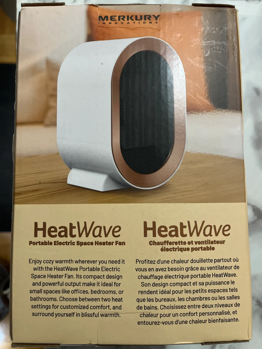 Merkury Innovations HeatWave Portable Electric Space Heater Fan - photo 3