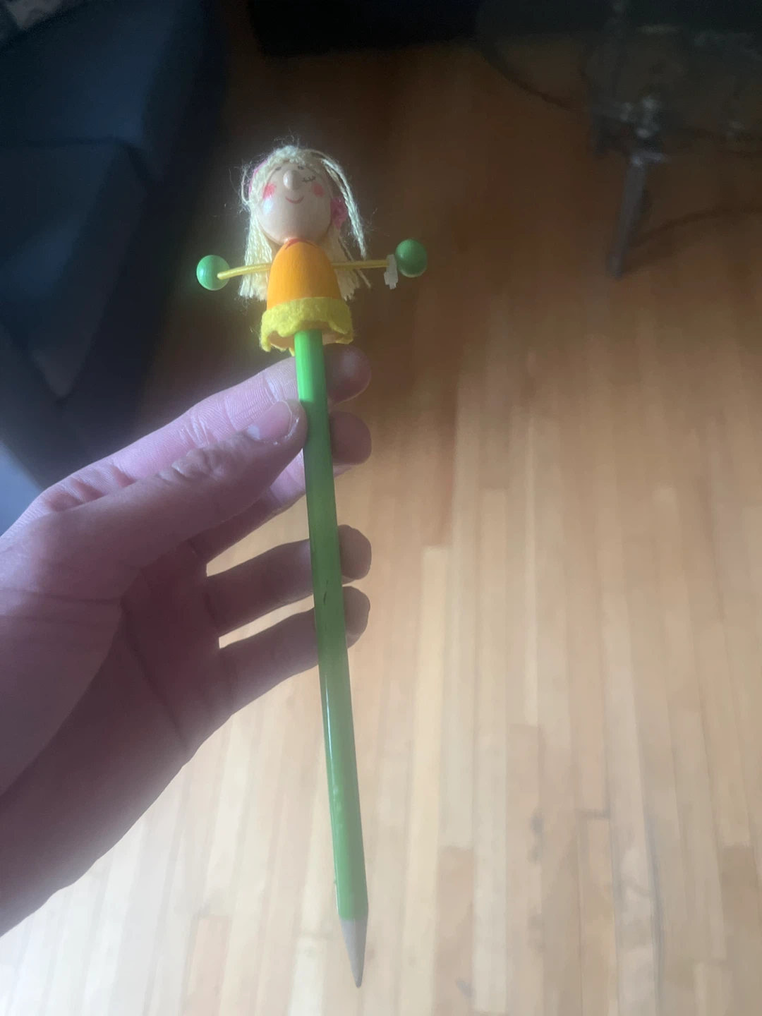 Wooden Doll Pencil Topper