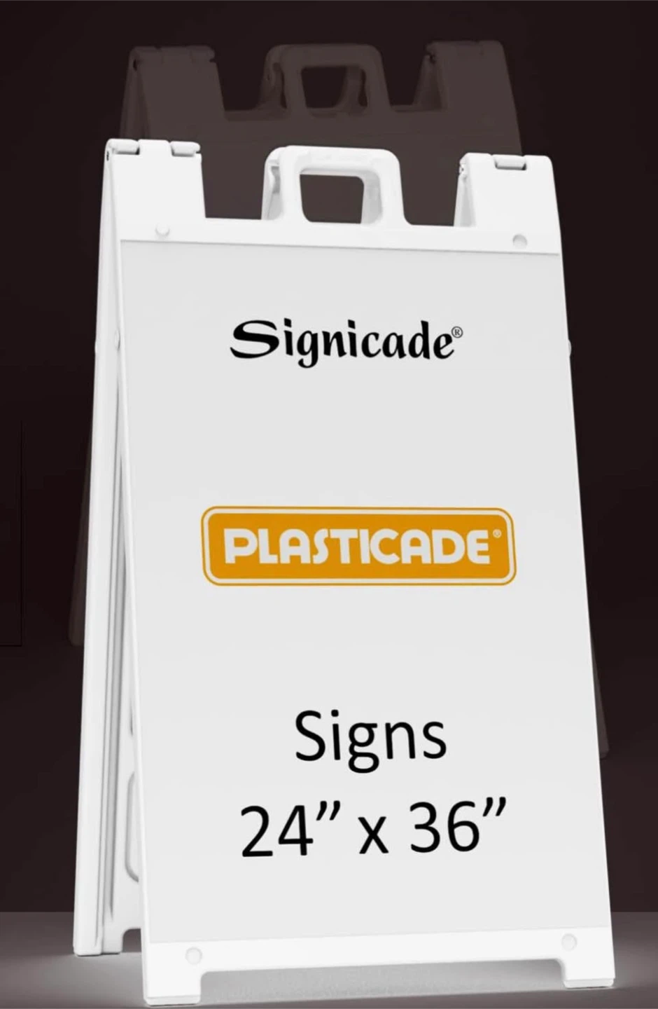Plasticade Signicade A-Frame Sign Holder 24" x 36" White - photo 3