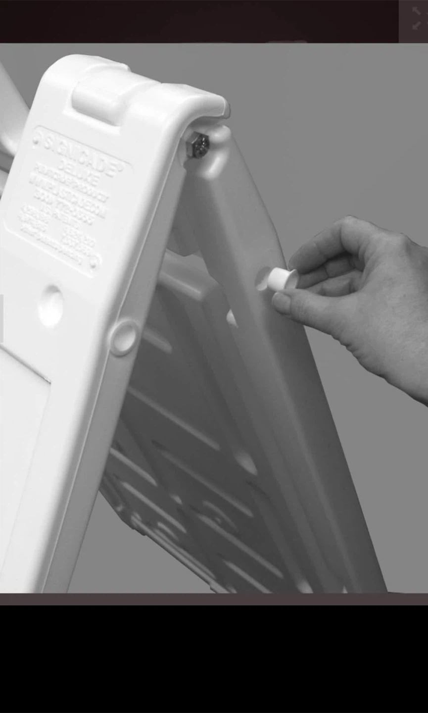 Plasticade Signicade A-Frame Sign Holder 24" x 36" White - photo 2