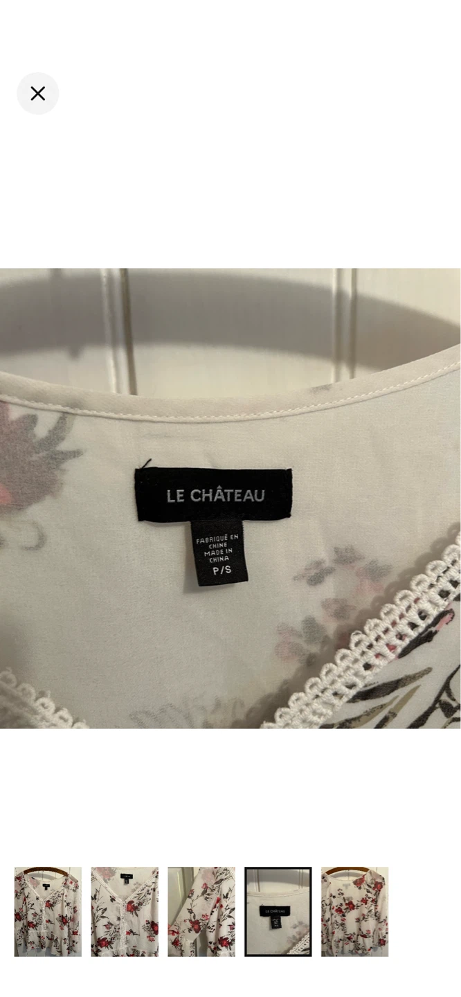 LE CHÂTEAU Floral Print Long Sleeve Blouse - P/S - photo 4