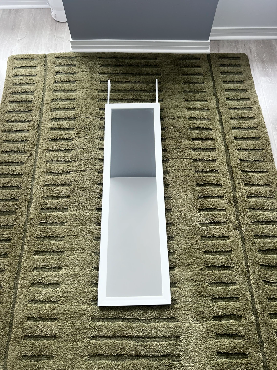White Over-the-Door Mirror - photo 5