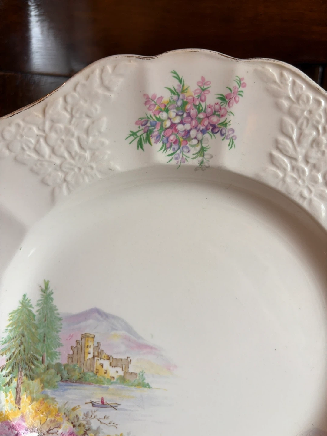 Vintage Decorative Plate with Castle Scene - photo 3
