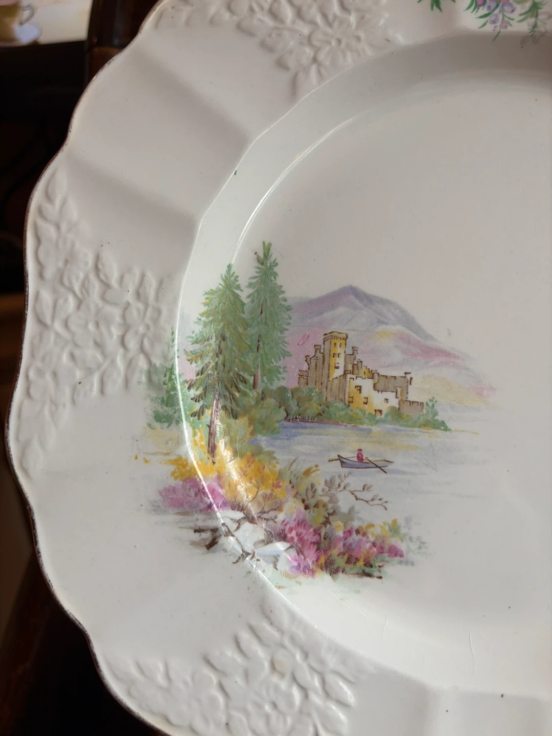 Vintage Decorative Plate with Castle Scene - photo 2