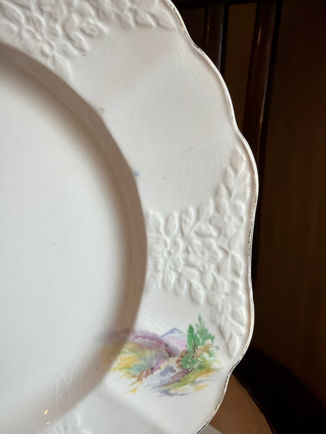 Vintage Decorative Plate with Castle Scene - photo 4