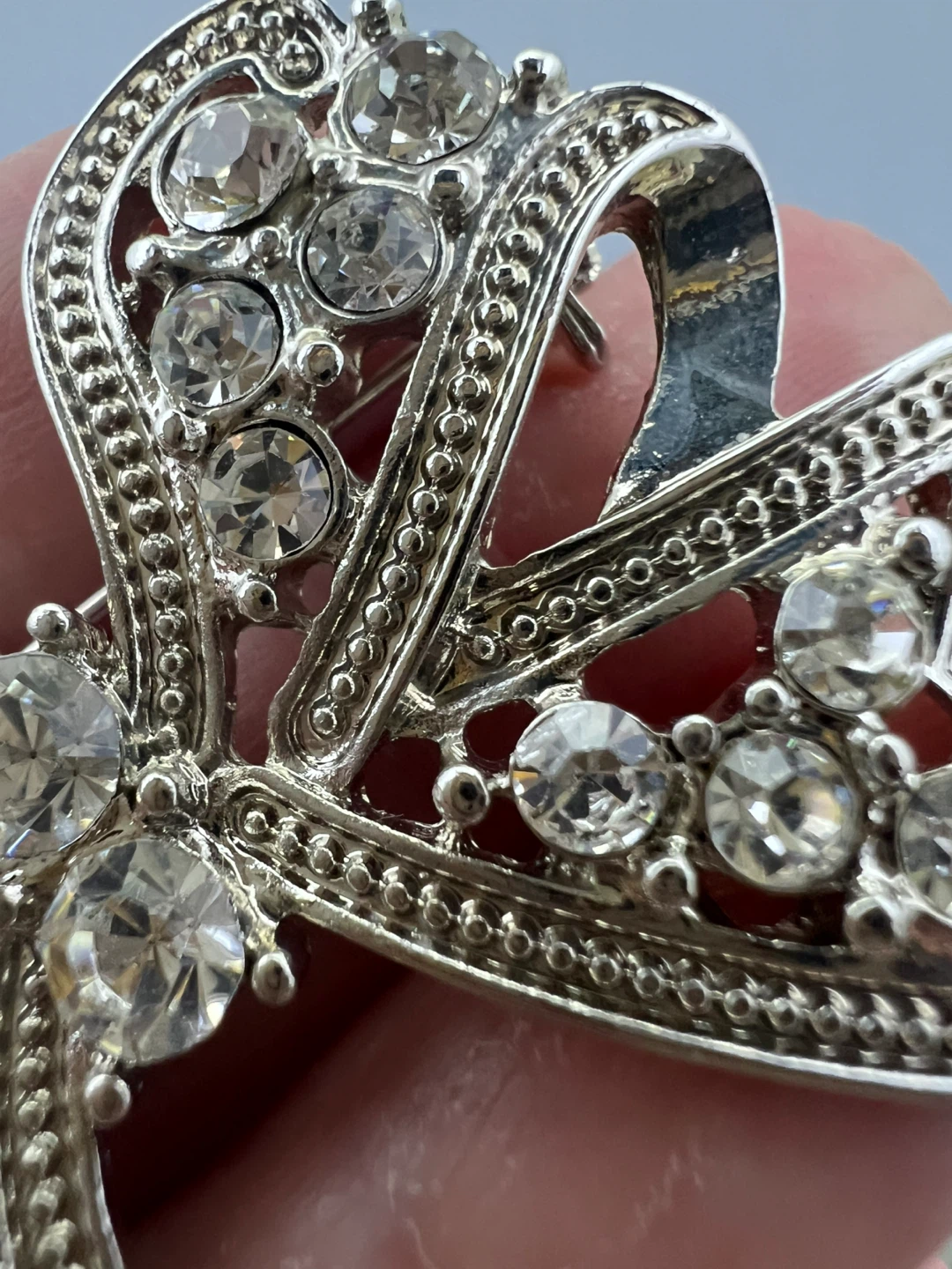 Rhinestone Bow Brooch - photo 4