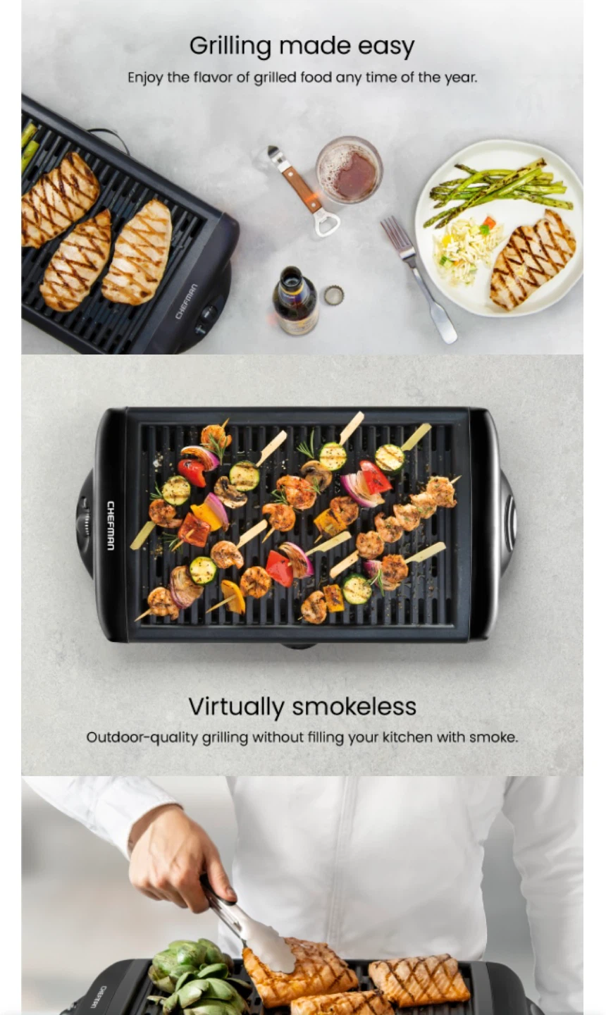Electric Smokeless Grill & Griddle