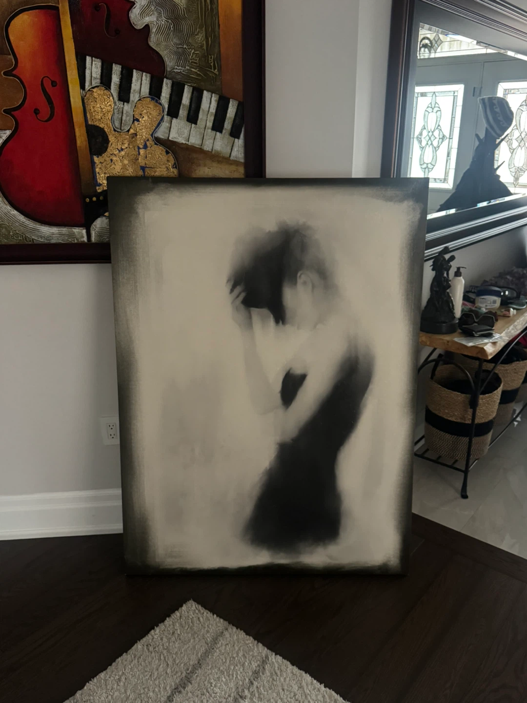 Femme Fatale Abstract painting of a woman