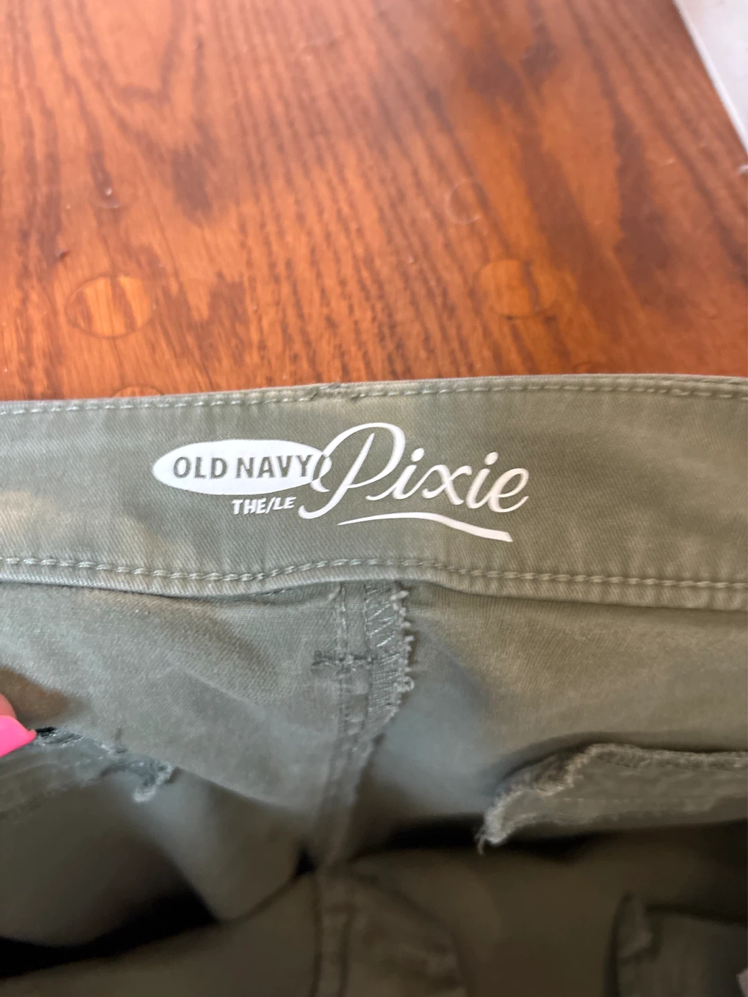 Old Navy Pixie Pants Khaki Green Size 10 - photo 3