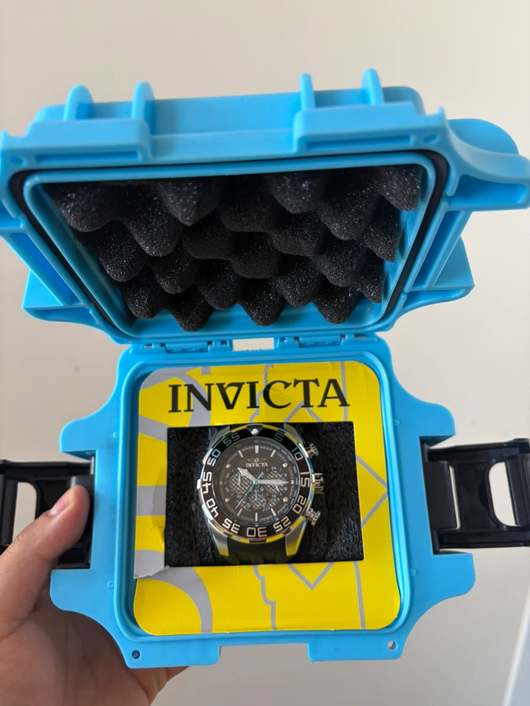 Invicta Watch in Blue Protective Case