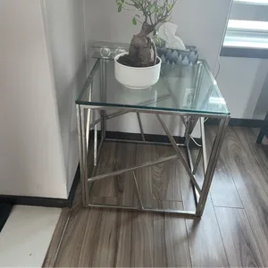 Glass and Chrome Coffee Table