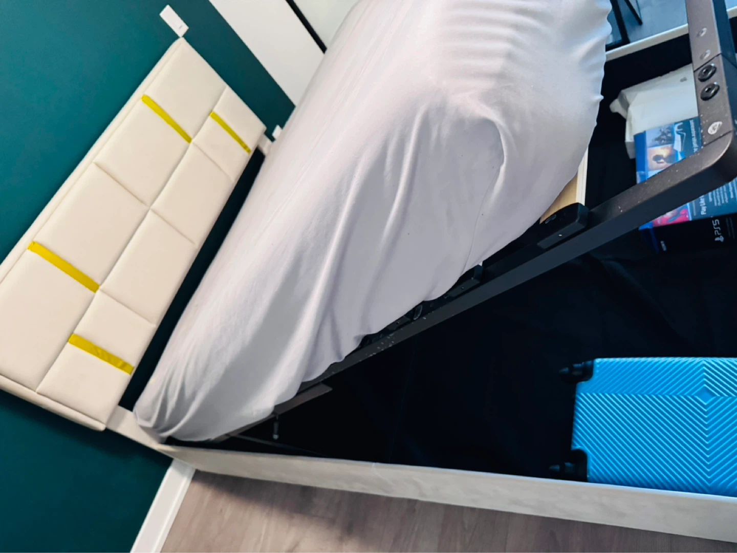 Upholstered Bed Frame with Storage - photo 5