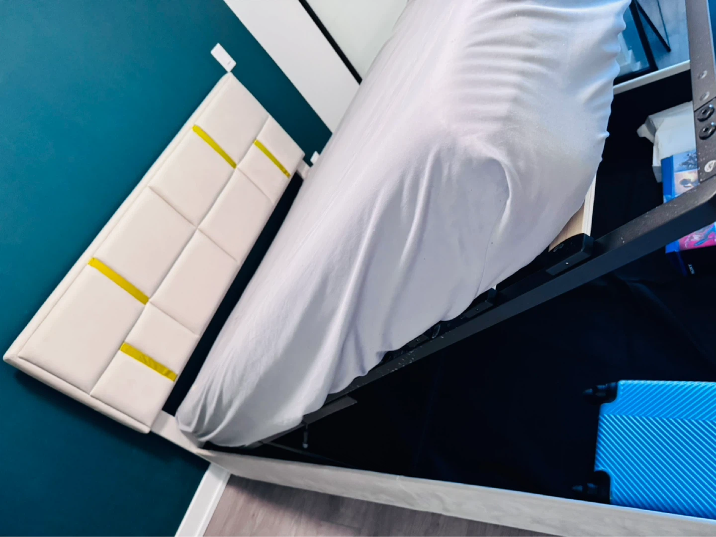 Upholstered Bed Frame with Storage - photo 4
