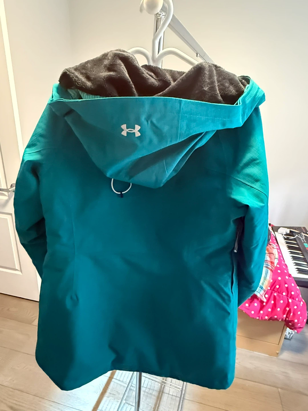 Under Armour Teal Hooded Ski Jacket - photo 4