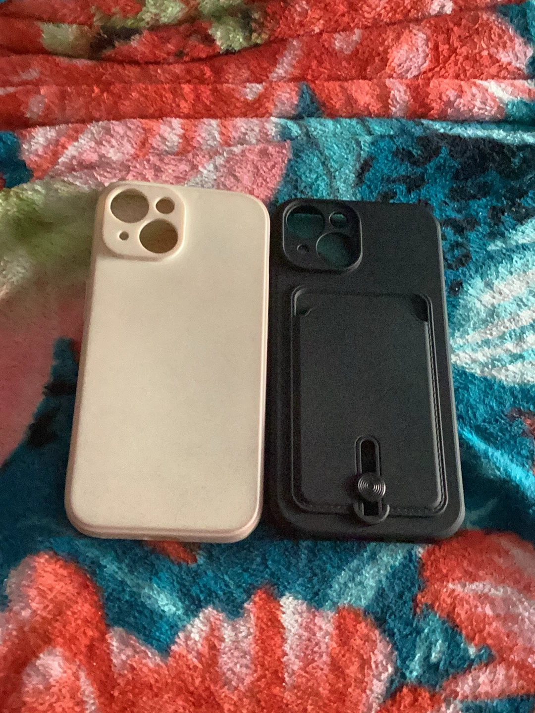 Two iPhone 13 Pro Max Cases - Black & Beige