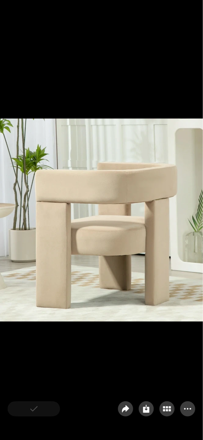 Beige Accent Chair - photo 2