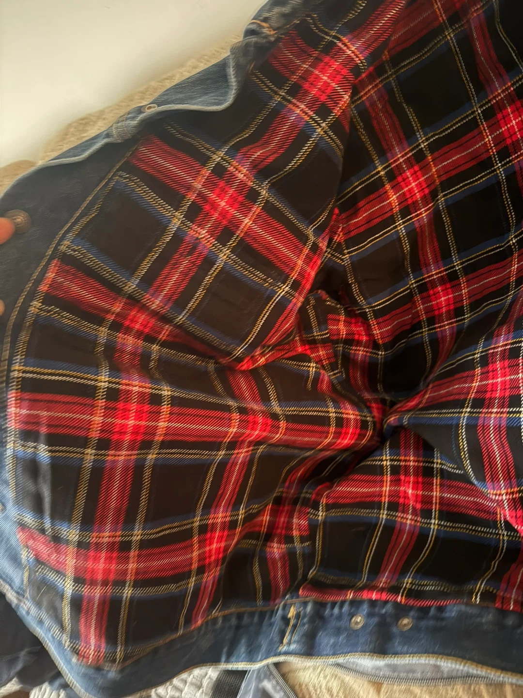 Levi's Denim Jacket with Plaid Lining - XL - photo 3