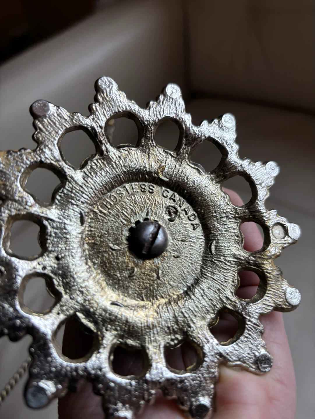 Gold Tone jewelry or hand towel vintage stand - photo 4