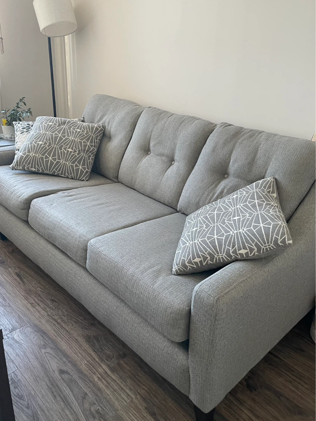 Grey 3-seater sofa