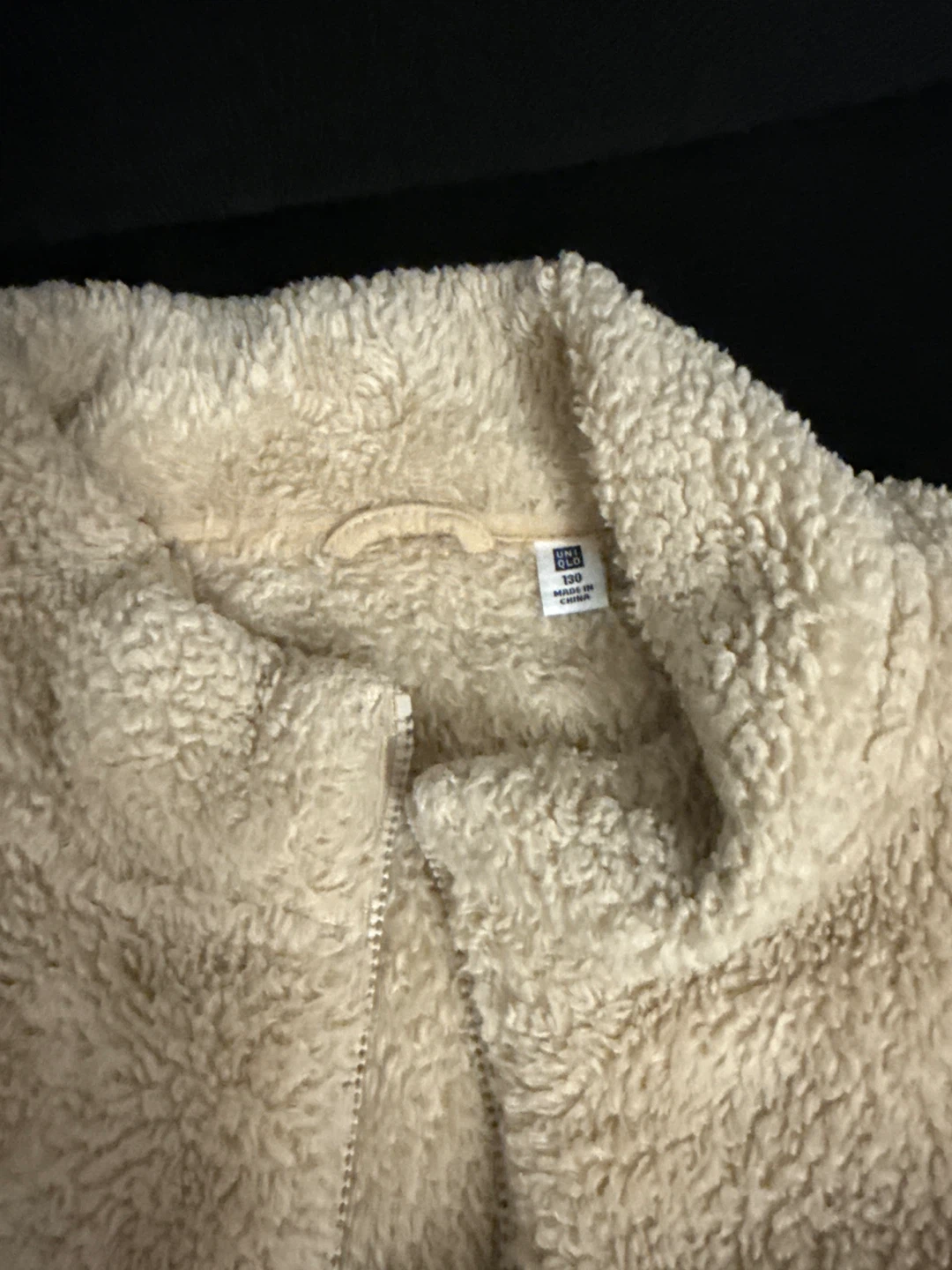 UNIQLO Fleece Jacket - Cream - Size 130 - photo 2