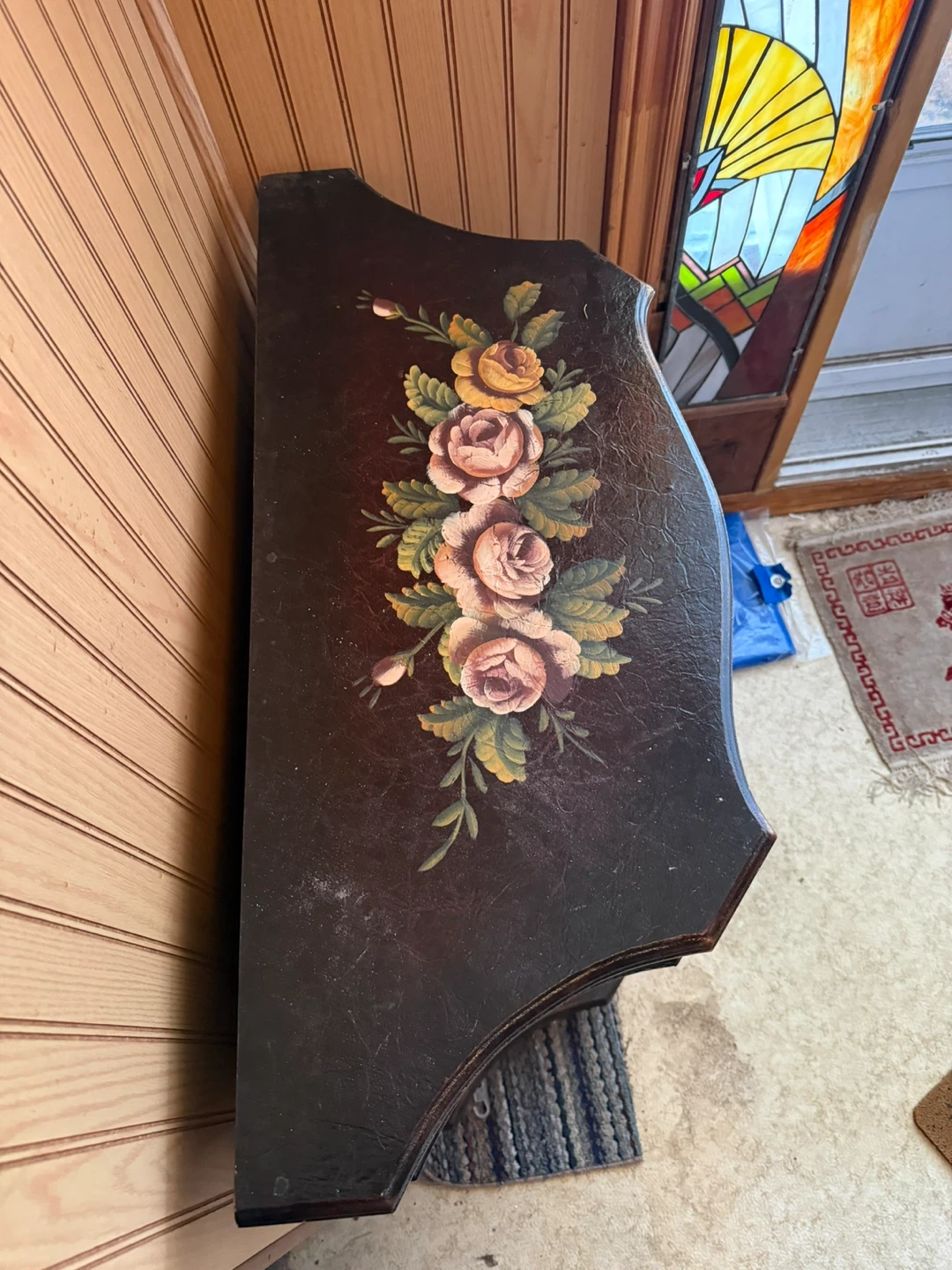 Vintage Cabinet with Floral Decal - photo 3