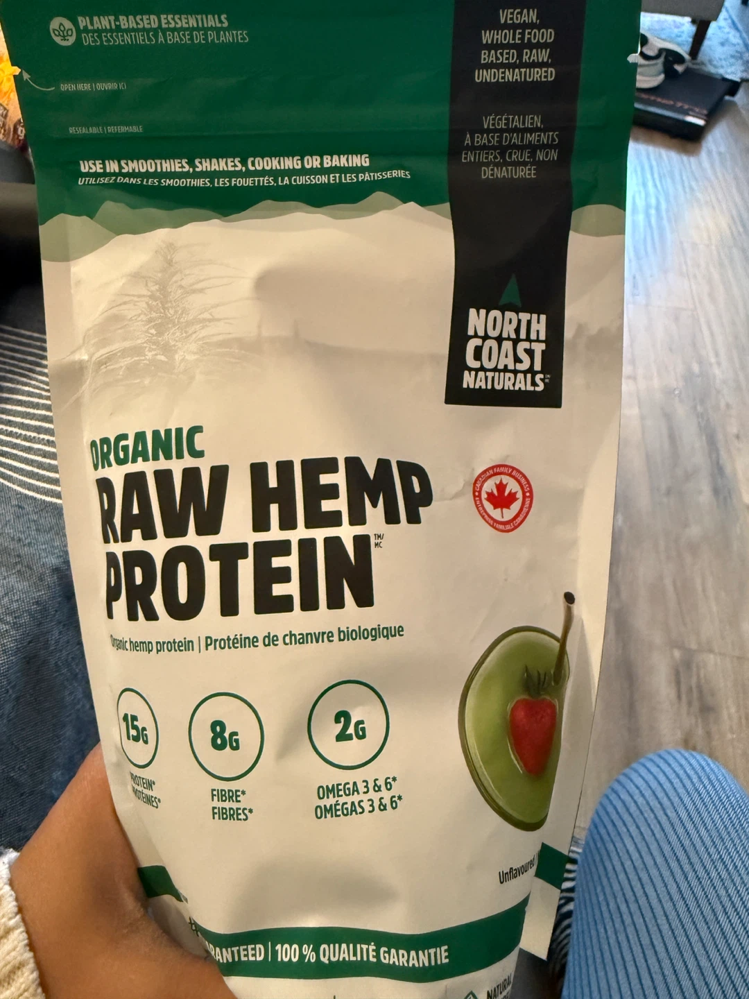 Free organic hemp protein unopened