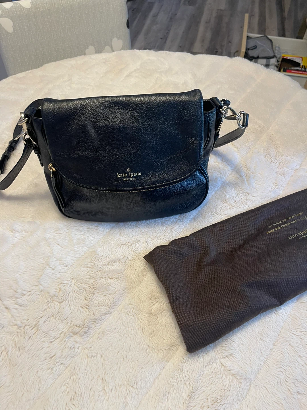Kate Spade Black Leather Crossbody Bag