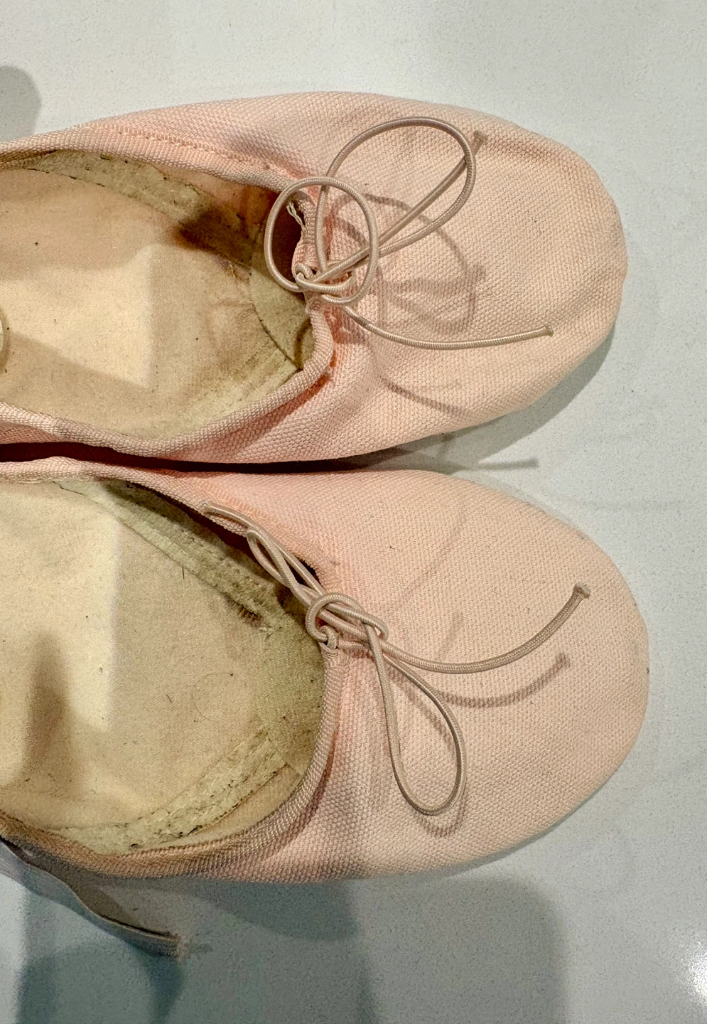 Pink Canvas Ballet Shoes - Size 6