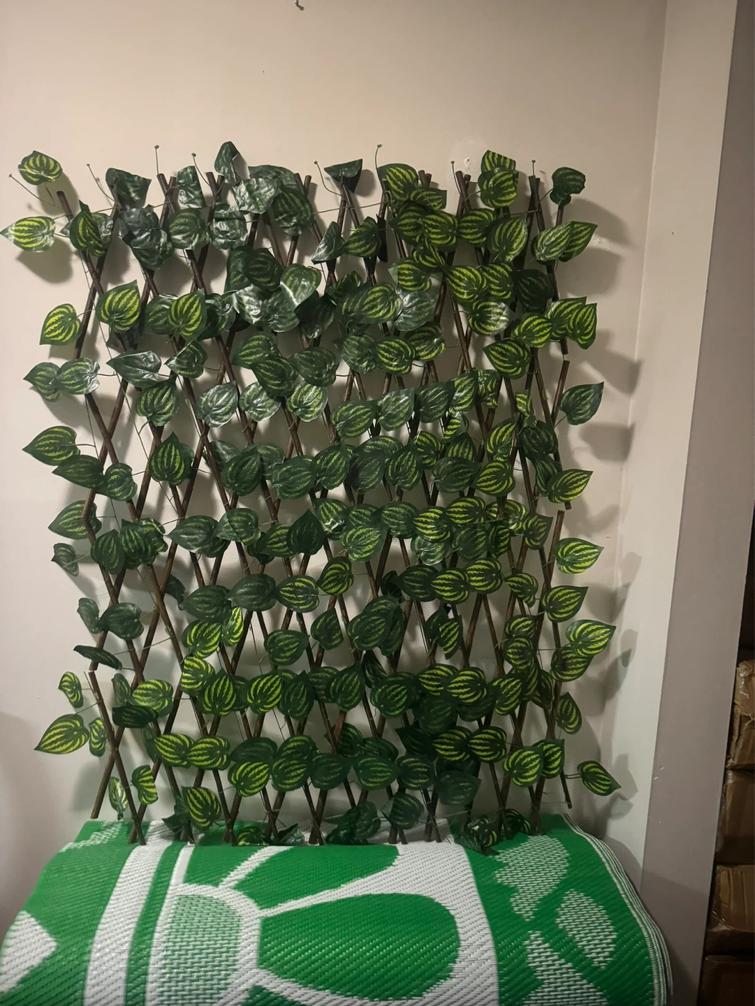 Artificial Ivy Expandable Garden Trellis leave panel