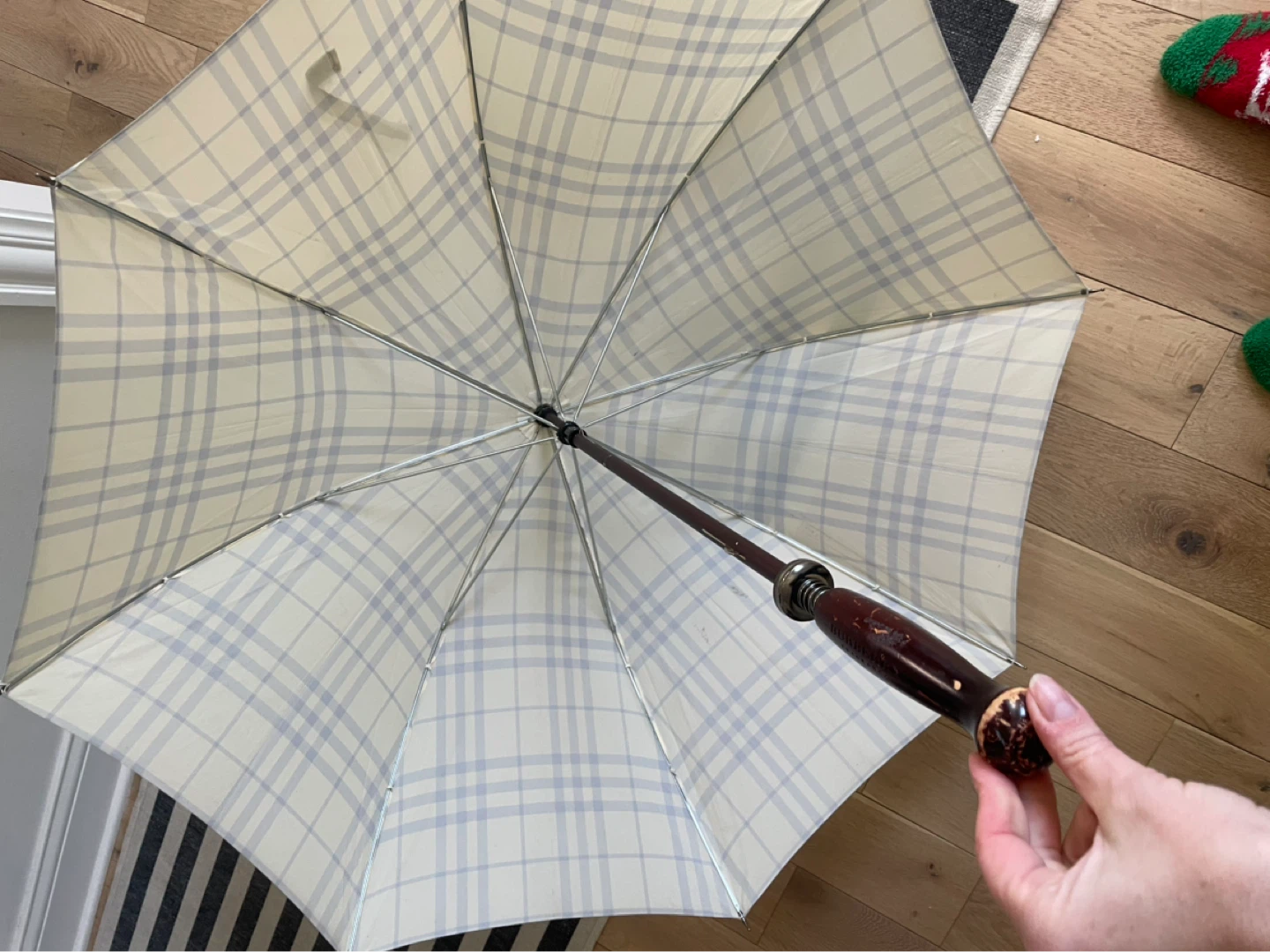 Vintage Burberry Plaid Umbrella - photo 4