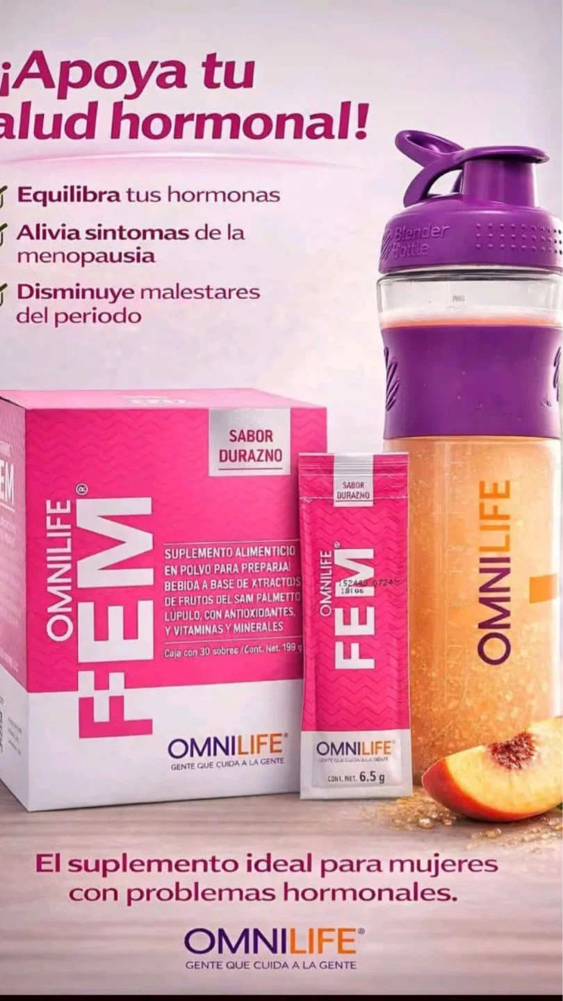 Omnilife FEM Peach Flavor Supplement 30 Packets - photo 4