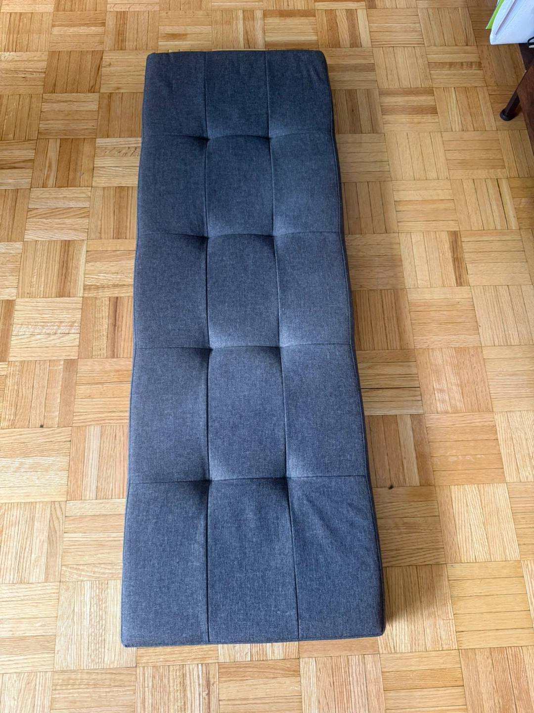 43” Grey Storage Ottoman Bench - photo 2