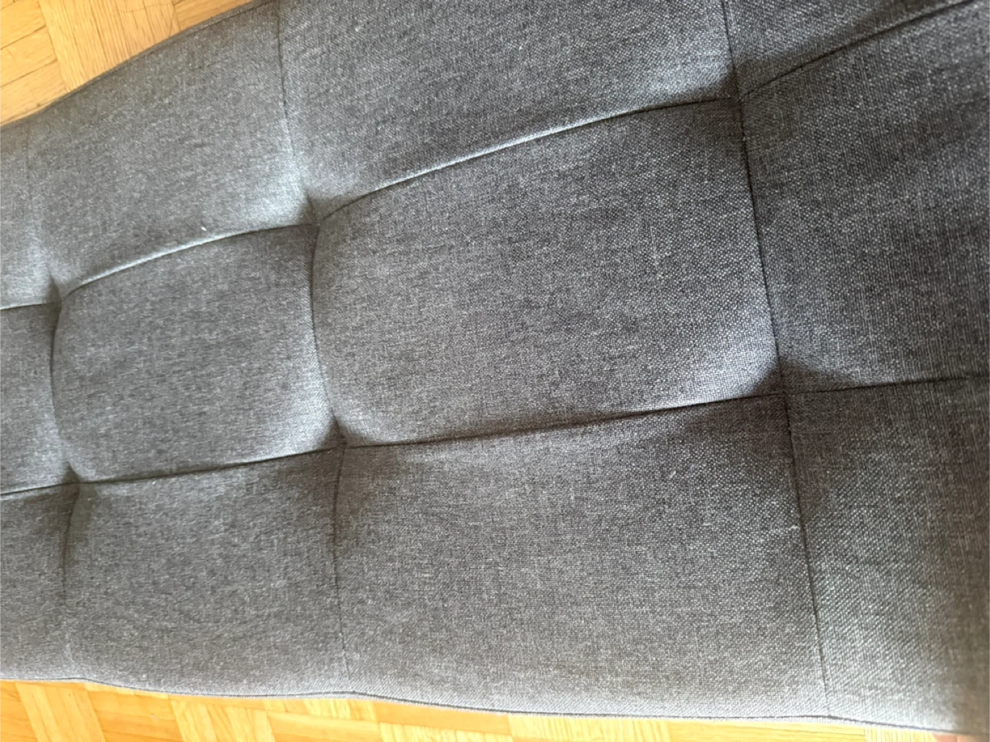 43” Grey Storage Ottoman Bench - photo 3