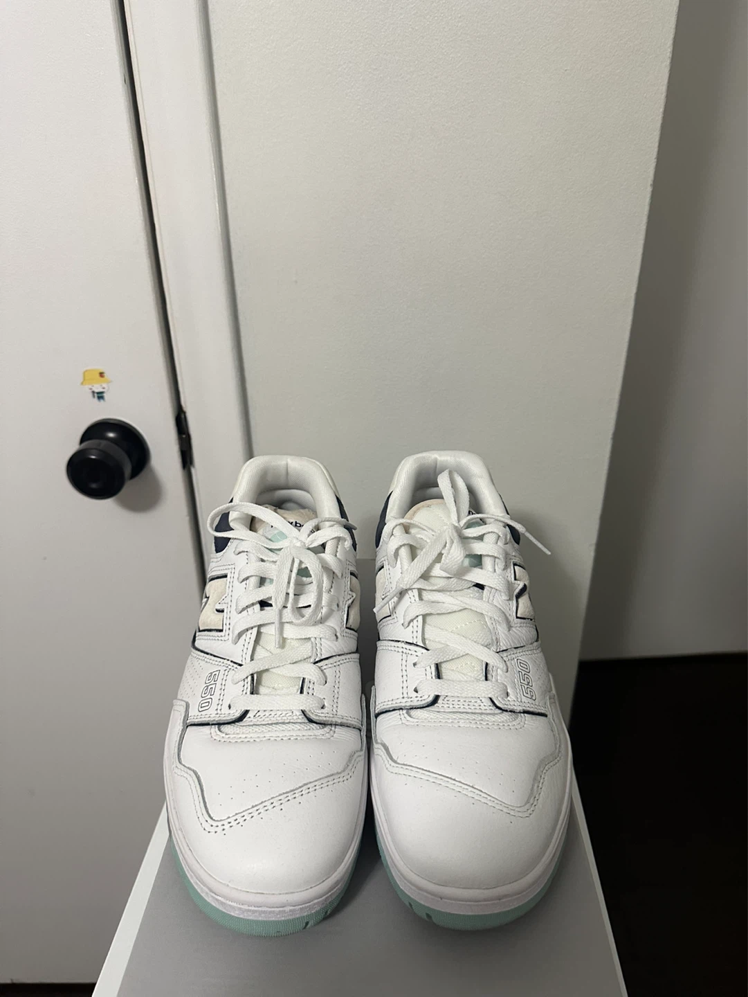 New Balance 550 White Navy Sneakers - photo 3