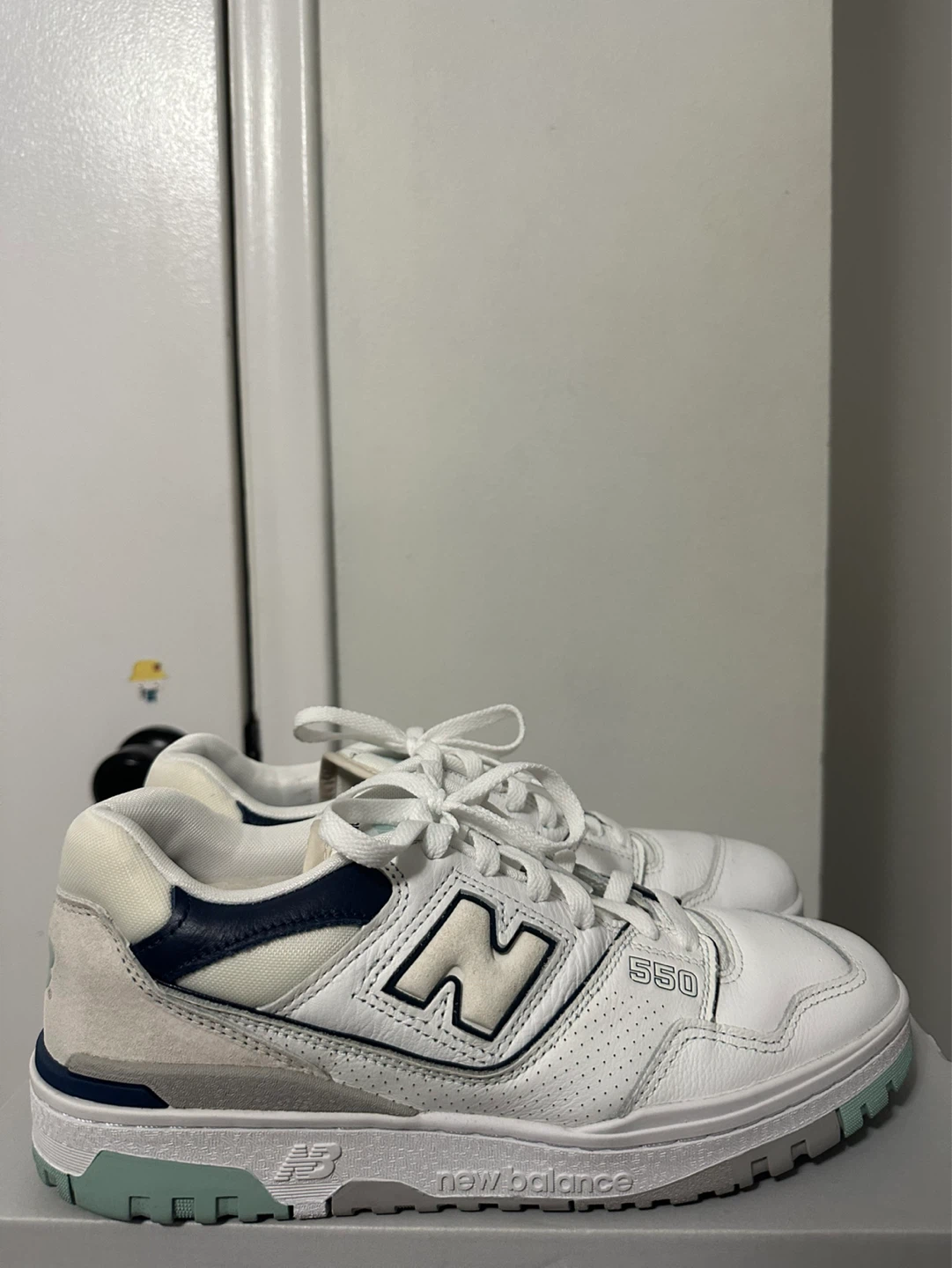 New Balance 550 White Navy Sneakers