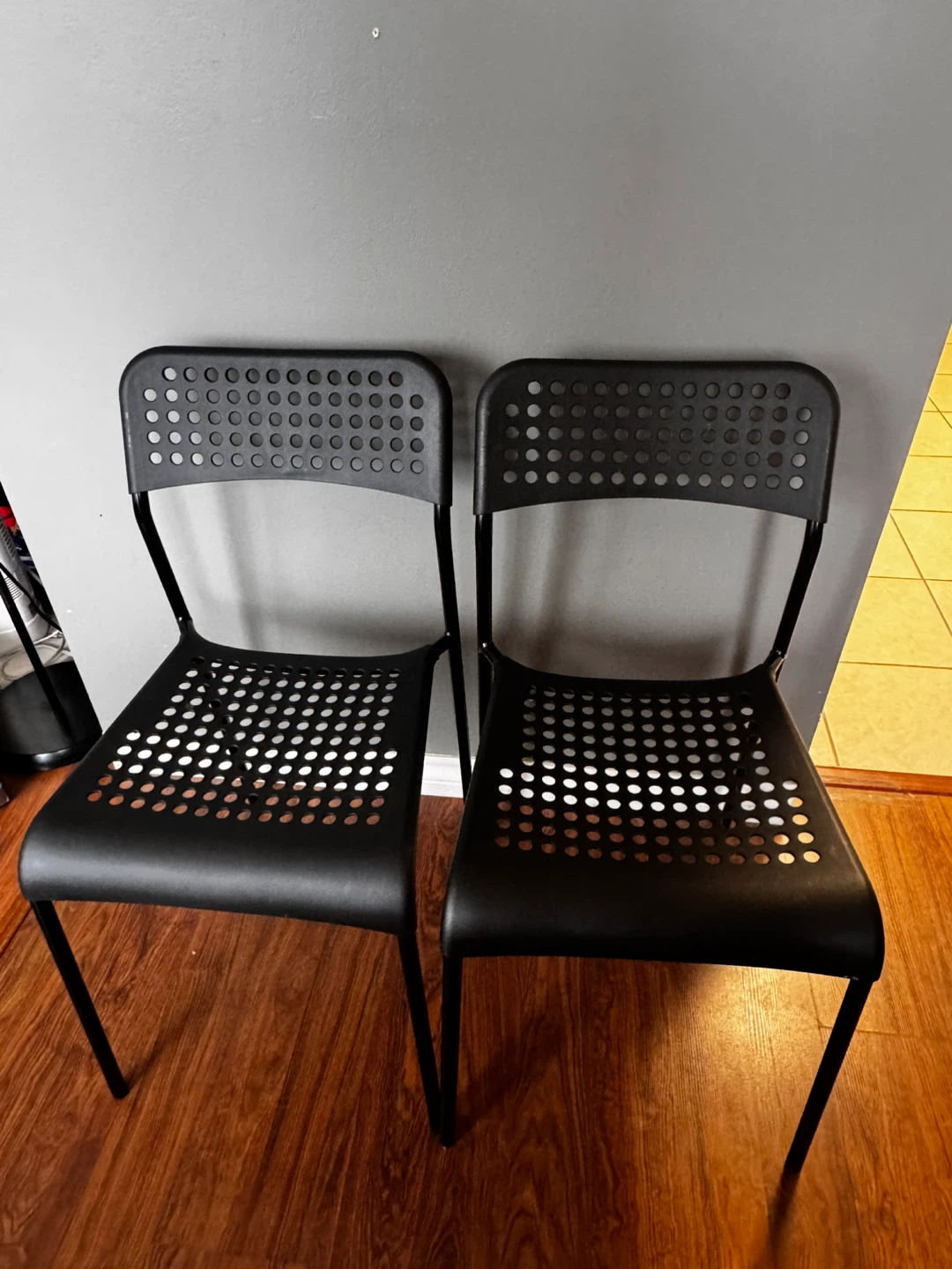 IKEA Black Dining Chairs (Set of 2)