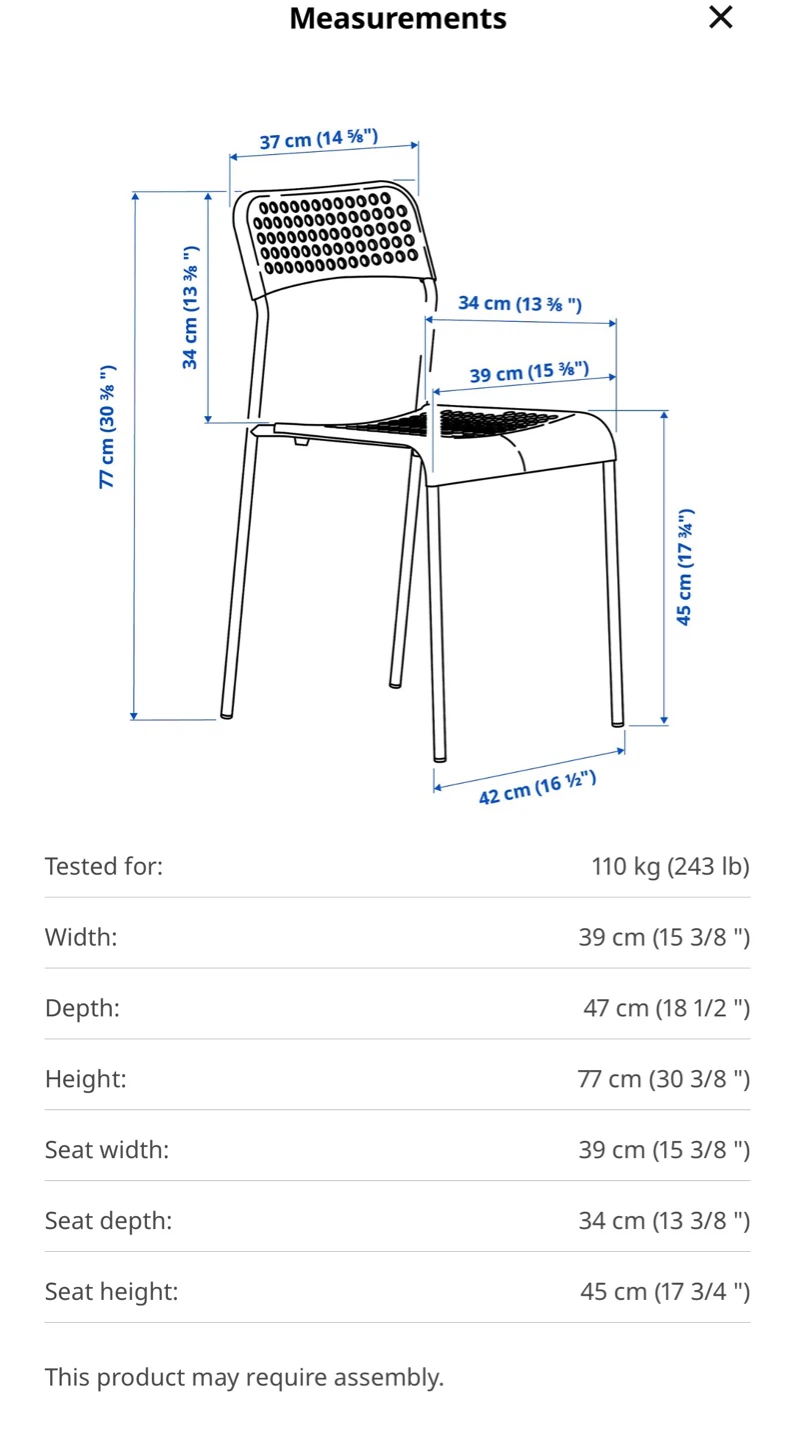 IKEA Black Dining Chairs (Set of 2) - photo 2