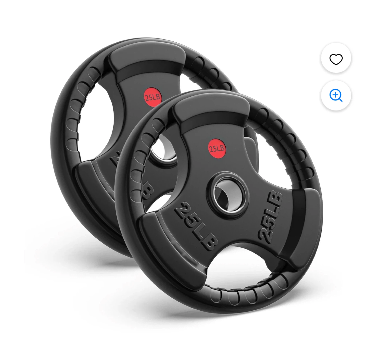 50 LB Rubber Coated Olympic Grip Plate