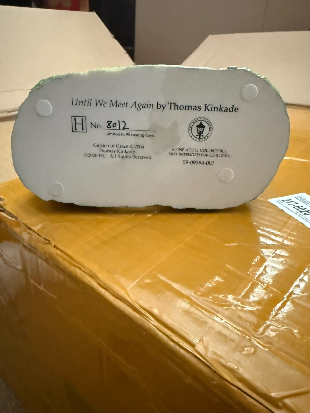 Thomas Kinkade "Until We Meet Again" Bench Figurine - photo 3
