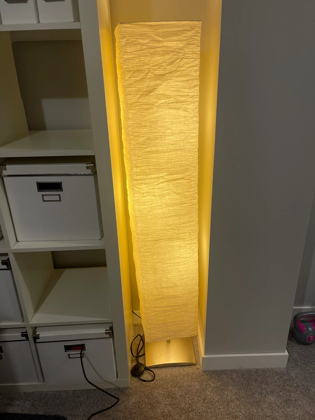 Tall Paper Shade Floor Lamp - photo 2