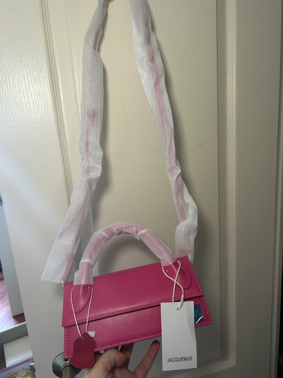 Jacquemus Le Chiquito Pink Leather Mini Bag - photo 4