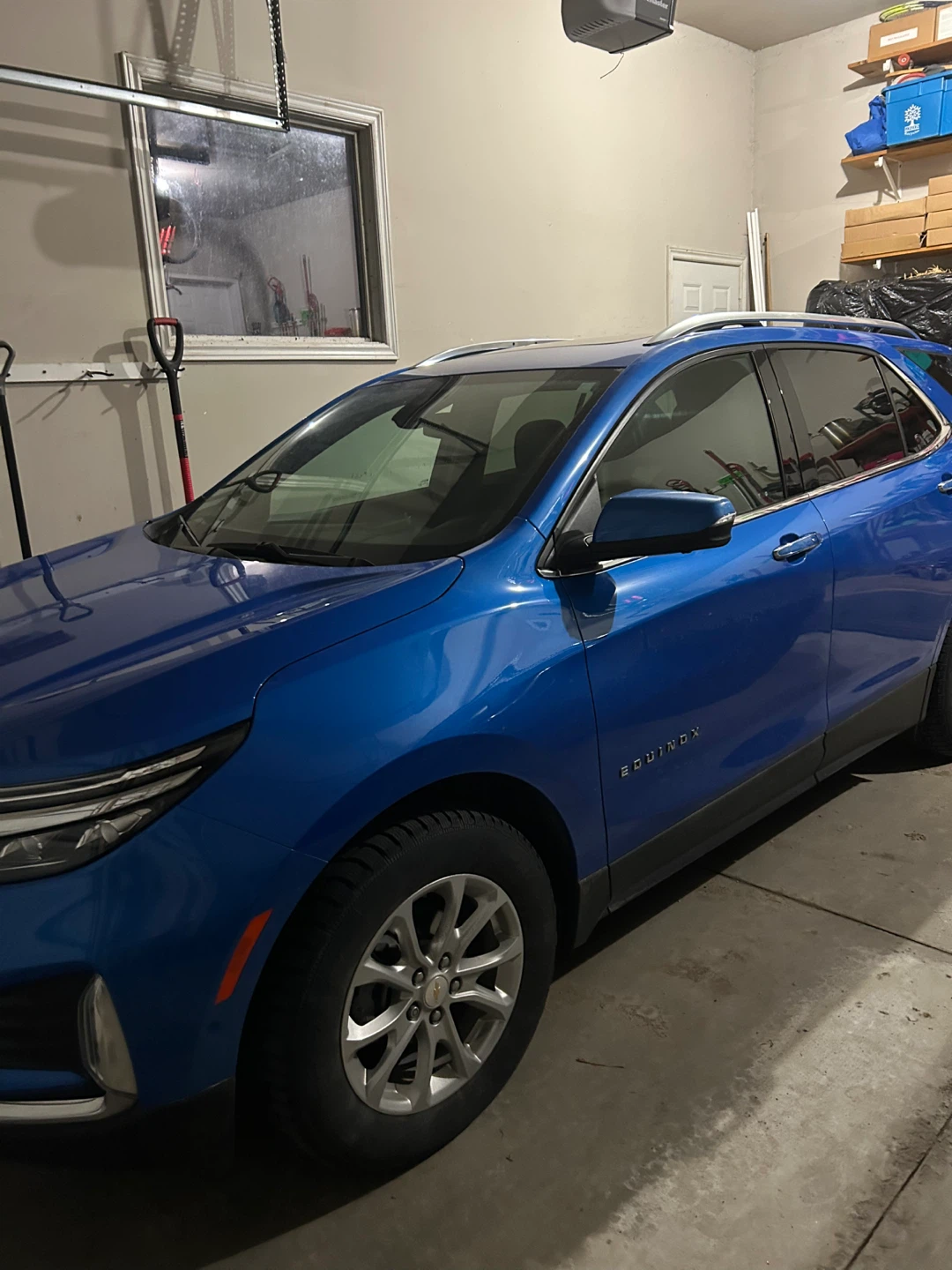 Blue Chevrolet Equinox SUV