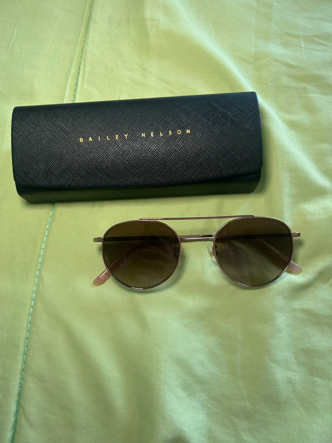 Bailey Nelson Round Sunglasses Rose Gold
