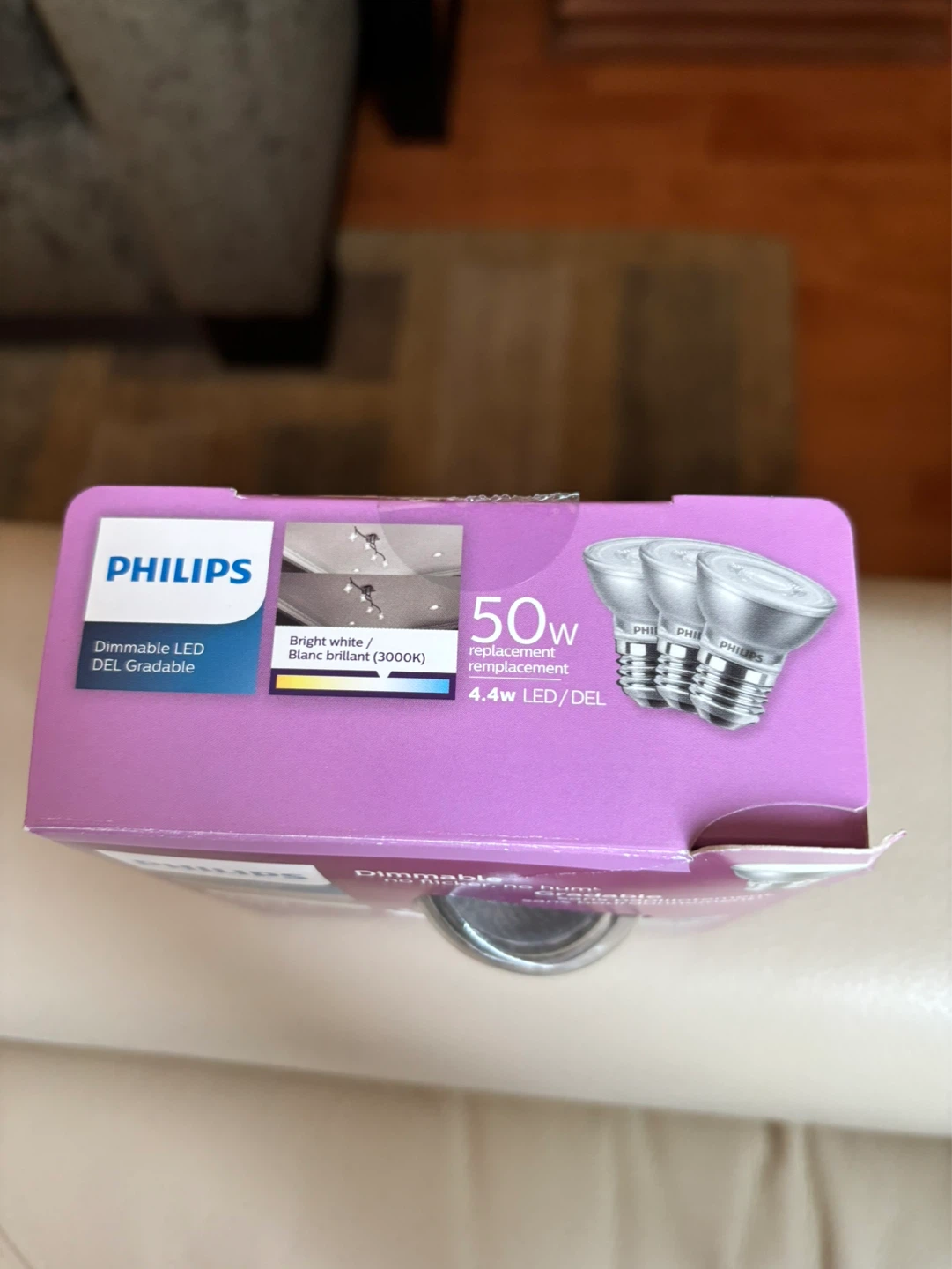 Philips Dimmable 50 watt LED Flood Light Bulbs (3 Pack) - photo 3