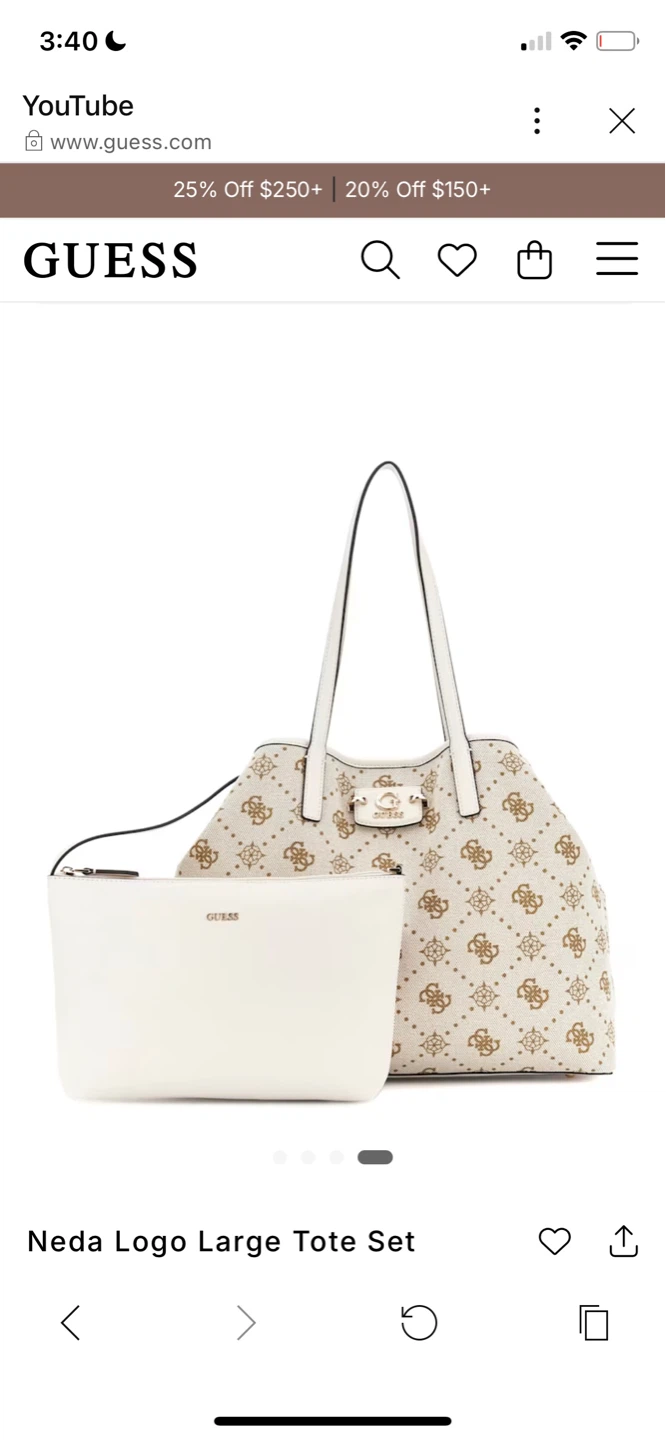 Guess Neda Logo Large Tote Set - photo 3